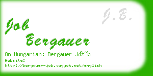 job bergauer business card